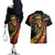 Jamaica Rastafarian Lion One Love Couples Matching Off The Shoulder Long Sleeve Dress and Hawaiian Shirt LT9 - Wonder Print Shop