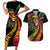 Jamaica Rastafarian Lion One Love Couples Matching Short Sleeve Bodycon Dress and Hawaiian Shirt LT9 - Wonder Print Shop