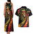 Jamaica Rastafarian Lion One Love Couples Matching Tank Maxi Dress and Hawaiian Shirt LT9 - Wonder Print Shop