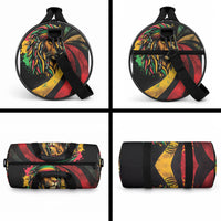 Black Jamaican Duffle Bag Rastafarian Lion One Love