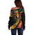 Jamaica Rastafarian Lion One Love Off Shoulder Sweater LT9