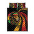 Jamaica Rastafarian Lion One Love Quilt Bed Set - Wonder Print Shop