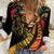 Jamaica Rastafarian Lion One Love Women Casual Shirt LT9