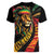 Jamaica Rastafarian Lion One Love Women V-Neck T-Shirt LT9