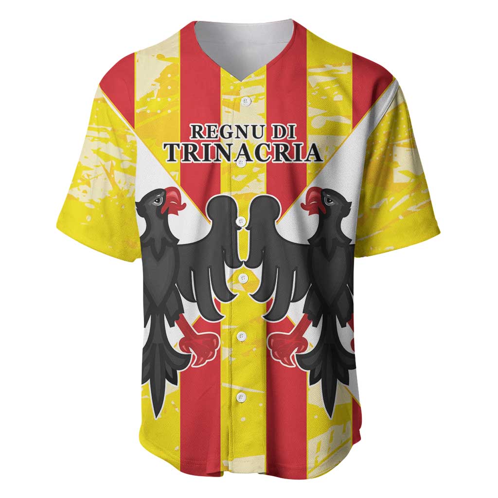 Kingdom of Trinacria Baseball Jersey Est 1282 Animus Tuus Dominus LT9 - Wonder Print Shop