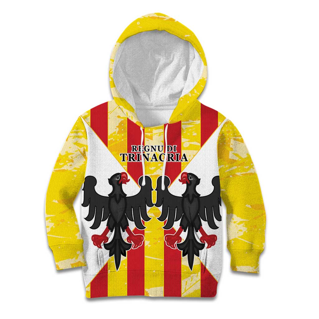 Kingdom of Trinacria Kid Hoodie Est 1282 Animus Tuus Dominus - Wonder Print Shop