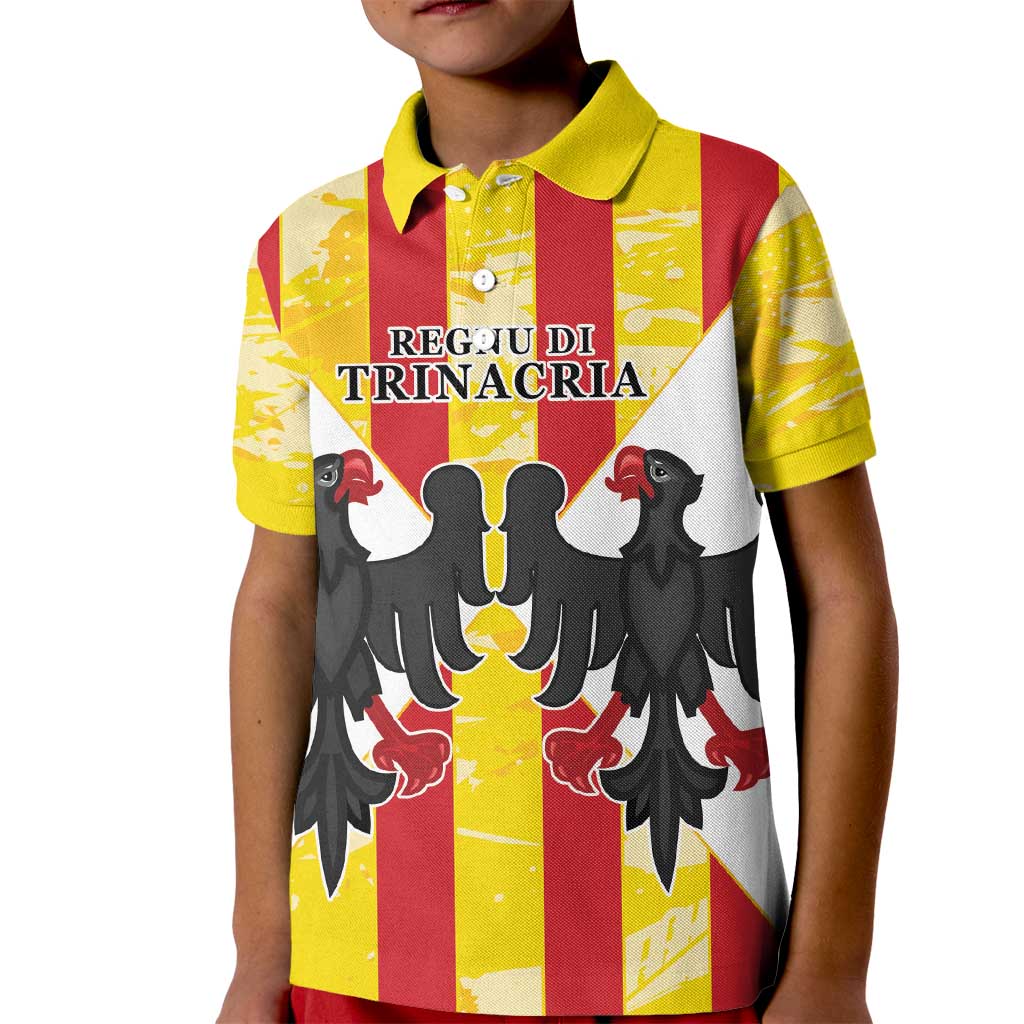 Kingdom of Trinacria Kid Polo Shirt Est 1282 Animus Tuus Dominus - Wonder Print Shop