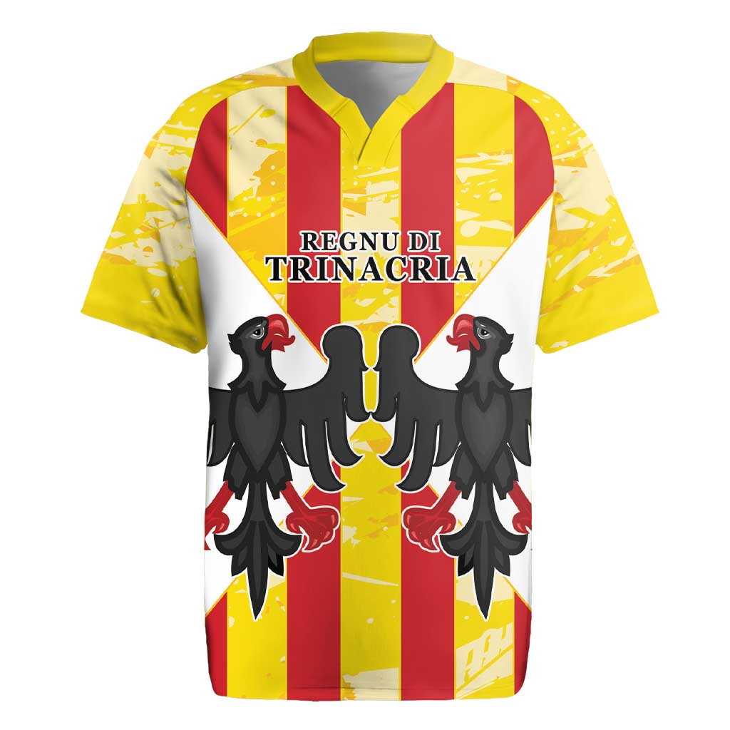 Kingdom of Trinacria Rugby Jersey Est 1282 Animus Tuus Dominus