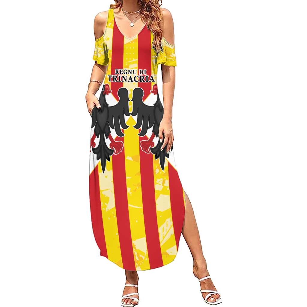 Kingdom of Trinacria Summer Maxi Dress Est 1282 Animus Tuus Dominus