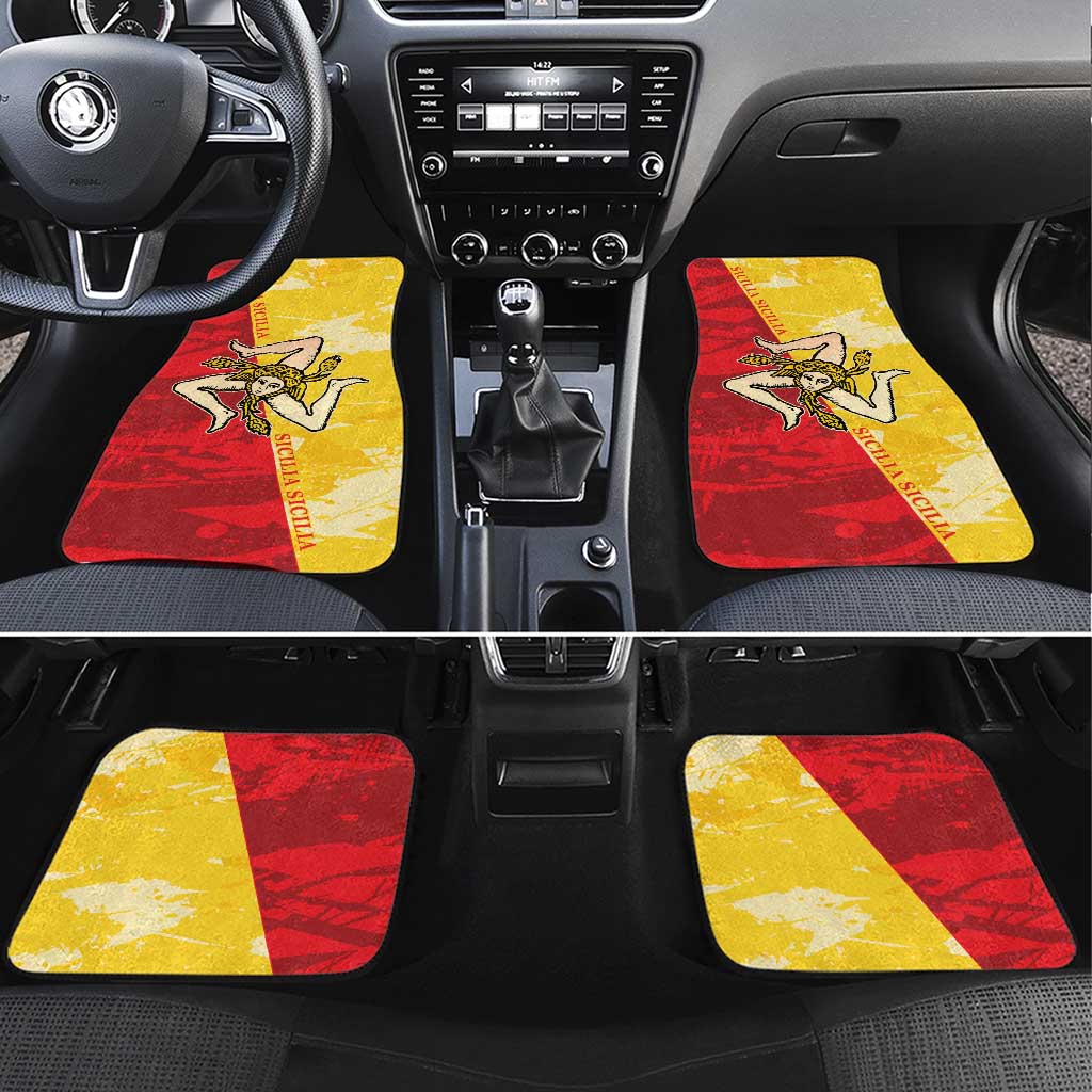 La Bandiera Regione Siciliana Car Mats LT9 - Wonder Print Shop