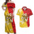 La Bandiera Regione Siciliana Couples Matching Off Shoulder Maxi Dress and Hawaiian Shirt LT9 - Wonder Print Shop