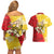 La Bandiera Regione Siciliana Couples Matching Off Shoulder Short Dress and Hawaiian Shirt LT9 - Wonder Print Shop