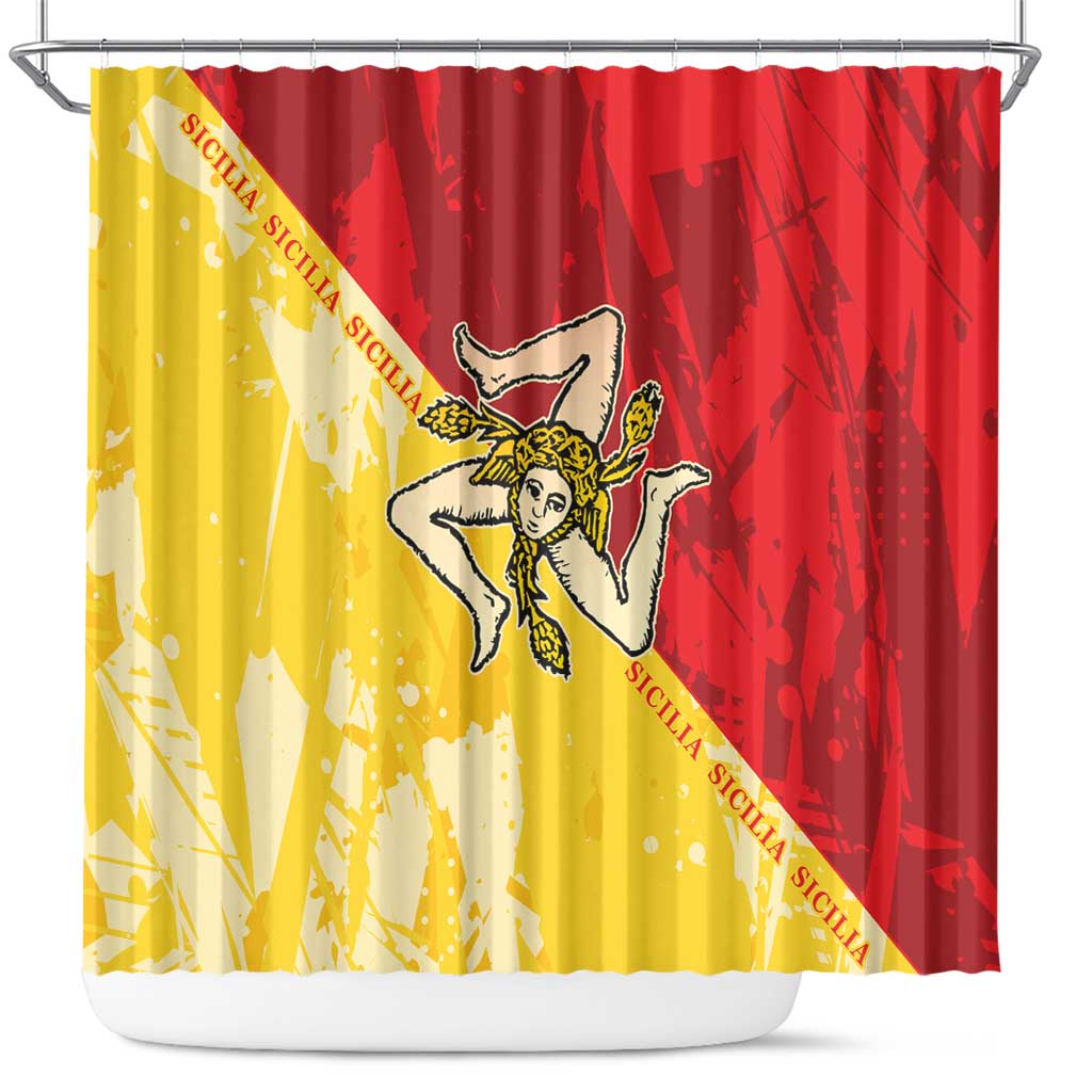 La Bandiera Regione Siciliana Shower Curtain