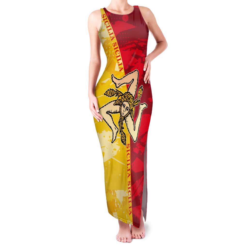 La Bandiera Regione Siciliana Tank Maxi Dress