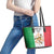 Sicilian Revolution of 1848 Leather Tote Bag Bandiera del Regno di Sicilia 1848-1849 - Wonder Print Shop