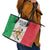 Sicilian Revolution of 1848 Leather Tote Bag Bandiera del Regno di Sicilia 1848-1849 - Wonder Print Shop