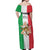 Sicilian Revolution of 1848 Off Shoulder Maxi Dress Bandiera del Regno di Sicilia 1848-1849 - Wonder Print Shop