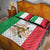 Sicilian Revolution of 1848 Quilt Bed Set Bandiera del Regno di Sicilia 1848-1849