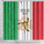 Sicilian Revolution of 1848 Shower Curtain Bandiera del Regno di Sicilia 1848-1849