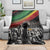 Make His-Herstories Blanket Black Power Hand and Pan-African Flag