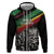 Make His-Herstories Zip Hoodie Black Power Hand and Pan-African Flag - Wonder Print Shop