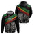 Make His-Herstories Zip Hoodie Black Power Hand and Pan-African Flag - Wonder Print Shop