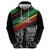 Make His-Herstories Zip Hoodie Black Power Hand and Pan-African Flag - Wonder Print Shop