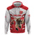 England Rugby Custom Hoodie English Bull Dog Mascot Sporty