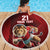 England Rugby Custom Beach Blanket Lion Mascot Sporty