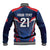 France Rugby Custom Baseball Jacket Coq Gaulois Never Less Than Everything