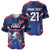 France Rugby Custom Baseball Jersey Coq Gaulois Never Less Than Everything