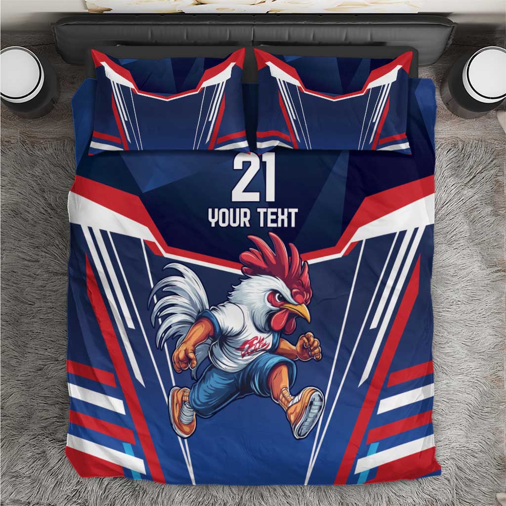 France Rugby Custom Bedding Set Coq Gaulois Never Less Than Everything