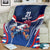 France Rugby Custom Blanket Coq Gaulois Never Less Than Everything