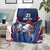 France Rugby Custom Blanket Coq Gaulois Never Less Than Everything