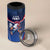 France Rugby Custom 4 in 1 Can Cooler Tumbler Coq Gaulois Never Less Than Everything