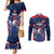 France Rugby Custom Couples Matching Mermaid Dress and Long Sleeve Button Shirt Coq Gaulois Never Less Than Everything