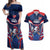 France Rugby Custom Couples Matching Off Shoulder Maxi Dress and Hawaiian Shirt Coq Gaulois Never Less Than Everything