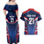 France Rugby Custom Couples Matching Off Shoulder Maxi Dress and Hawaiian Shirt Coq Gaulois Never Less Than Everything