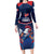 France Rugby Custom Family Matching Long Sleeve Bodycon Dress and Hawaiian Shirt Coq Gaulois Never Less Than Everything