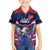 France Rugby Custom Family Matching Long Sleeve Bodycon Dress and Hawaiian Shirt Coq Gaulois Never Less Than Everything