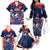 France Rugby Custom Family Matching Off The Shoulder Long Sleeve Dress and Hawaiian Shirt Coq Gaulois Never Less Than Everything