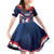 France Rugby Custom Family Matching Off Shoulder Short Dress and Hawaiian Shirt Coq Gaulois Never Less Than Everything