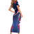 France Rugby Custom Family Matching Short Sleeve Bodycon Dress and Hawaiian Shirt Coq Gaulois Never Less Than Everything