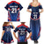 France Rugby Custom Family Matching Summer Maxi Dress and Hawaiian Shirt Coq Gaulois Never Less Than Everything