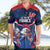 France Rugby Custom Hawaiian Shirt Coq Gaulois Never Less Than Everything