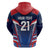 France Rugby Custom Hoodie Coq Gaulois Never Less Than Everything