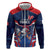 France Rugby Custom Hoodie Coq Gaulois Never Less Than Everything