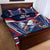 France Rugby Custom Quilt Bed Set Coq Gaulois Never Less Than Everything