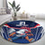 France Rugby Custom Round Carpet Coq Gaulois Never Less Than Everything