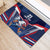 France Rugby Custom Rubber Doormat Coq Gaulois Never Less Than Everything